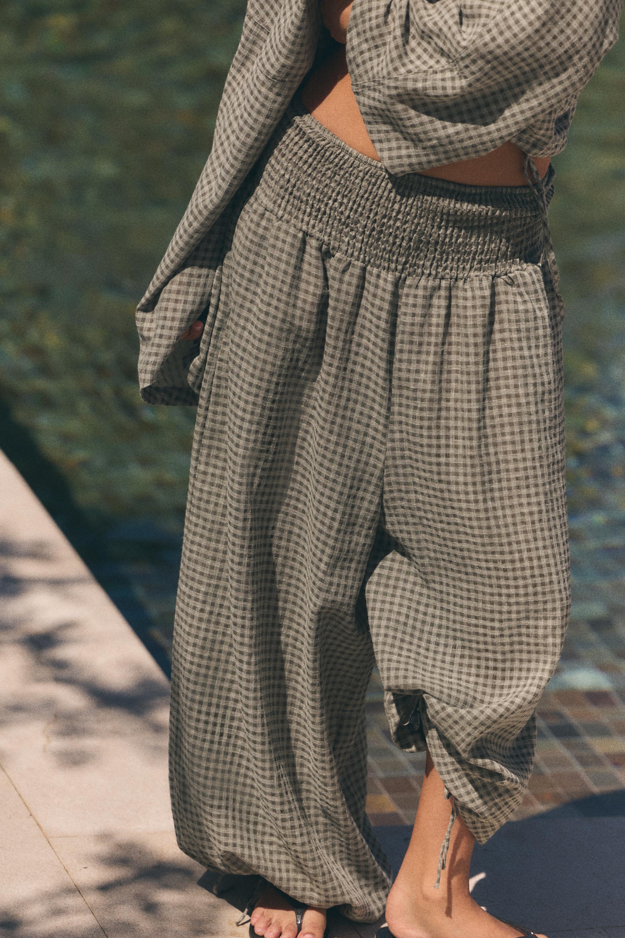 PANTALON À TAILLE ÉLASTIQUE